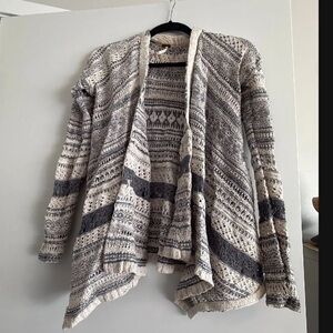 FREE PEOPLE Women's Patterned Open-Front Sweater
